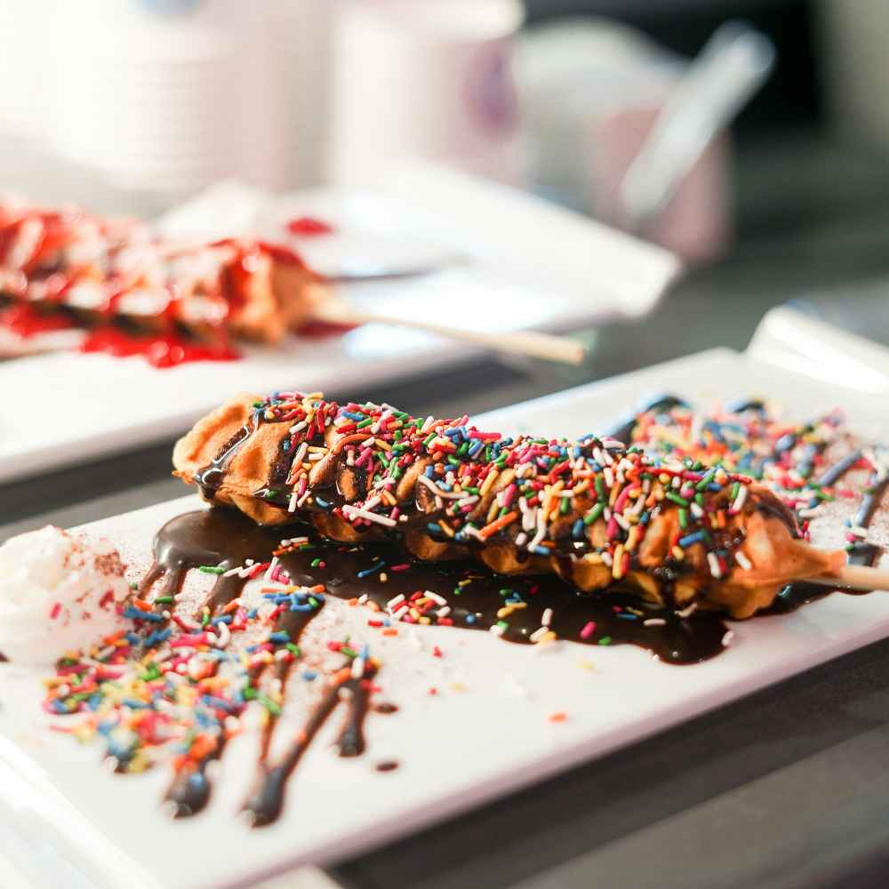 Colorful dessert in an ottawa restaurant