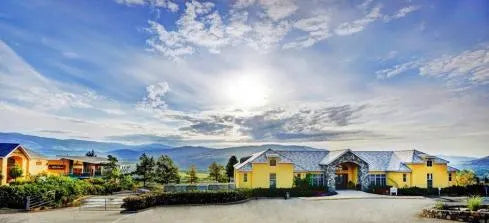 Tinhorn Creek Winery with vineyards in the foreground